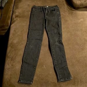 Low rise black jeans